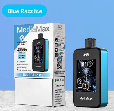 JNR MediaMax Blue Razz Ice 40000 Puffs
