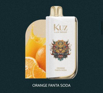Kuz Lux 9000 Puffs Orange Fanta Soda