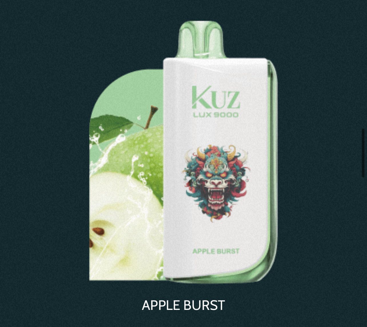 Kuz Lux 9000 Puffs Apple Burst