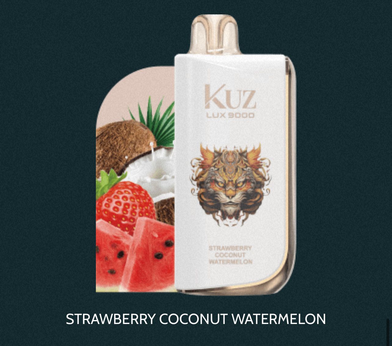 Kuz Lux 9000 Puffs Strawberry Coconut Watermelon