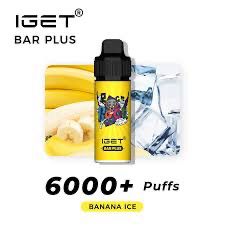Iget BarPlus Pod 6000 Puffs banana Ice (Only Pod)
