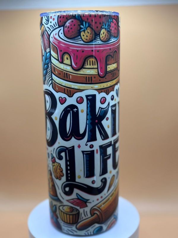20oz Baker Life Stainless Steel Tumbler