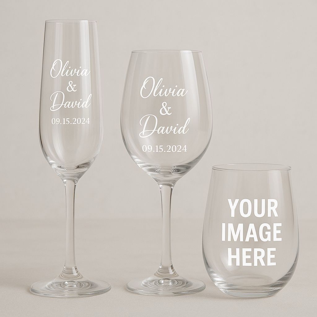 ✨Wedding Flutes &amp; Wine Glasses🥂