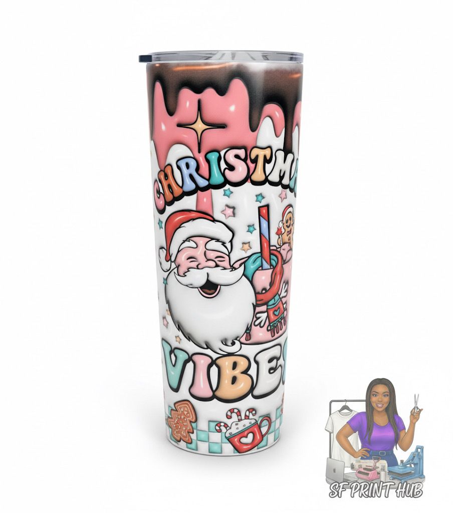 🎅 Christmas Vibes 20oz Tumbler