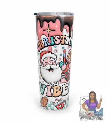 🎅 Christmas Vibes 20oz Tumbler
