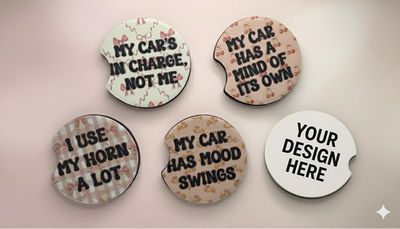 Car Coasters  🚗 🥤