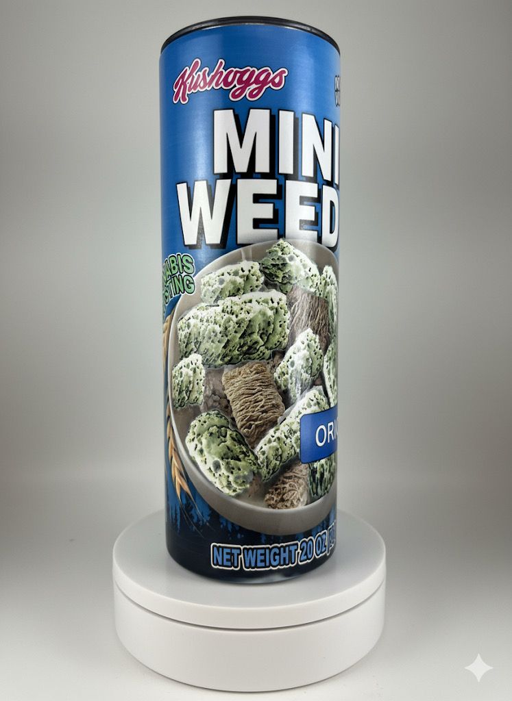 🌾 &quot;Mini Weed&quot; 20oz Sublimation Tumbler: The Wake &amp; Bake Companion