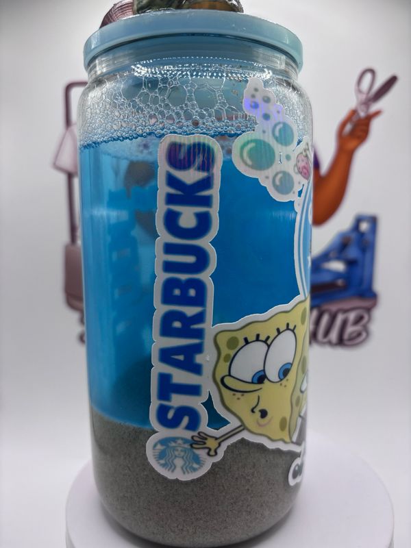 The "Krusty Krab Kold Brew" Snow Globe Cup
