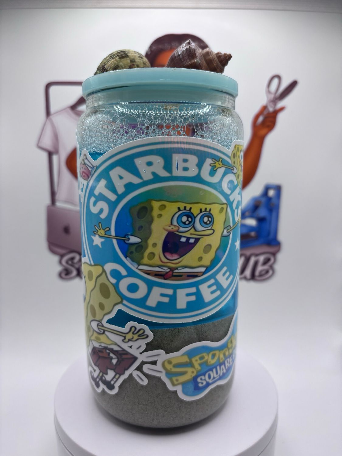 The "Krusty Krab Kold Brew" Snow Globe Cup