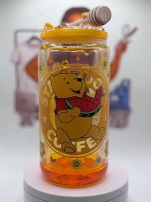 The "Hundred Acre" Honey Drip Snow Globe Cup​
