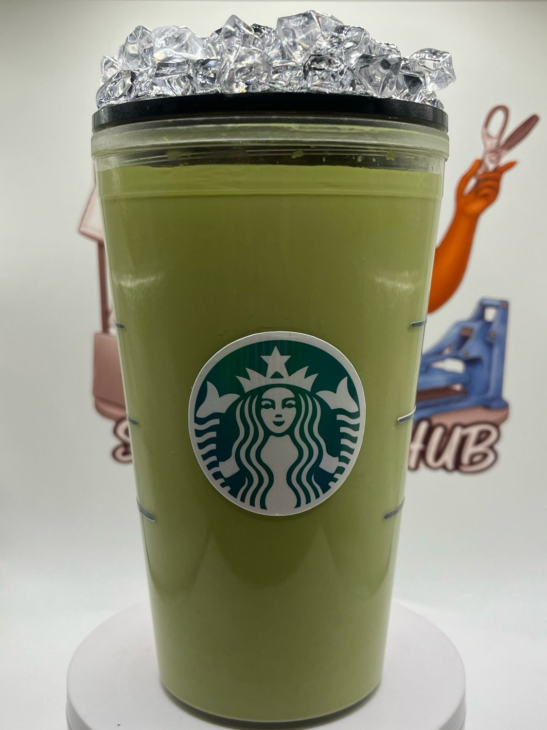 Matcha Girl Snow Globe Tumbler