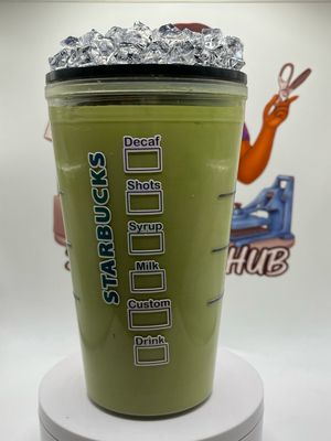 Matcha Girl Snow Globe Tumbler