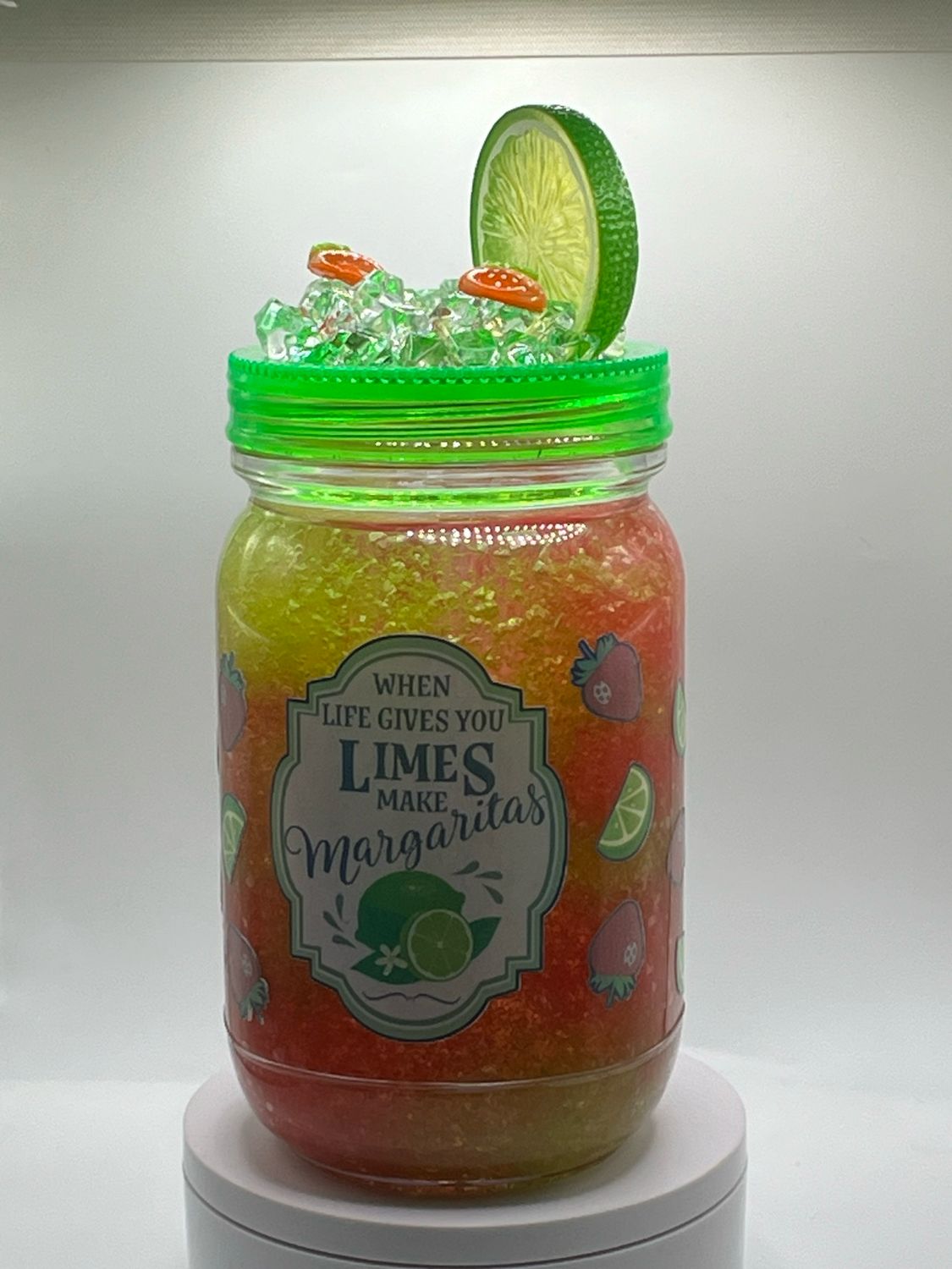 🍹 When Life Gives You Limes… Make Margaritas Snow Globe Cup 🍓