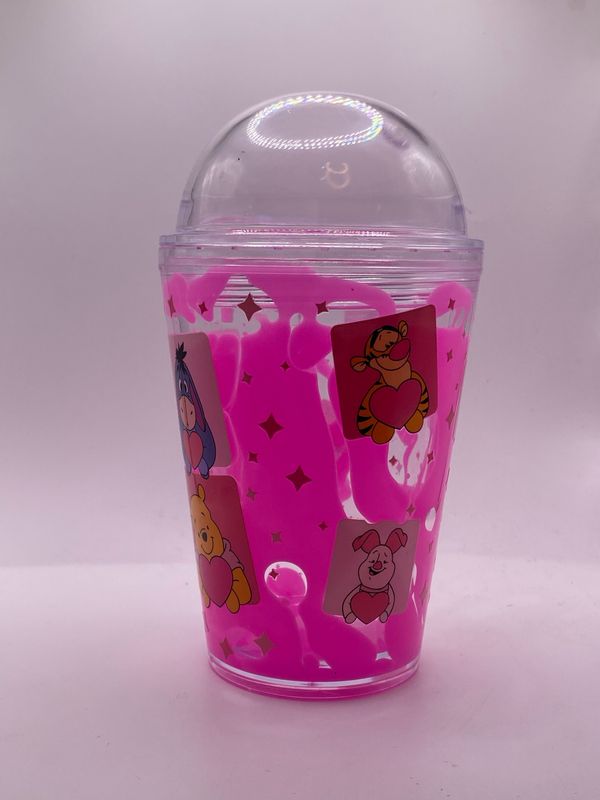 💖 Pink Drip Snow Globe Tumbler 💖