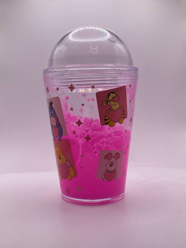 💖 Pink Drip Snow Globe Cup 💖