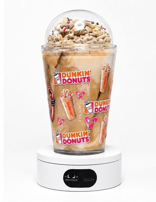 Dunkin’ Inspired Faux Iced Coffee Cup ☕🍩