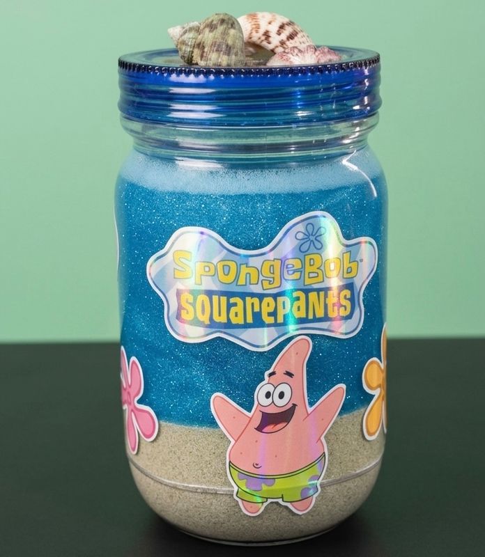 🌊 SpongeBob-Inspired 20oz Acrylic Snow Globe Cup 🐚