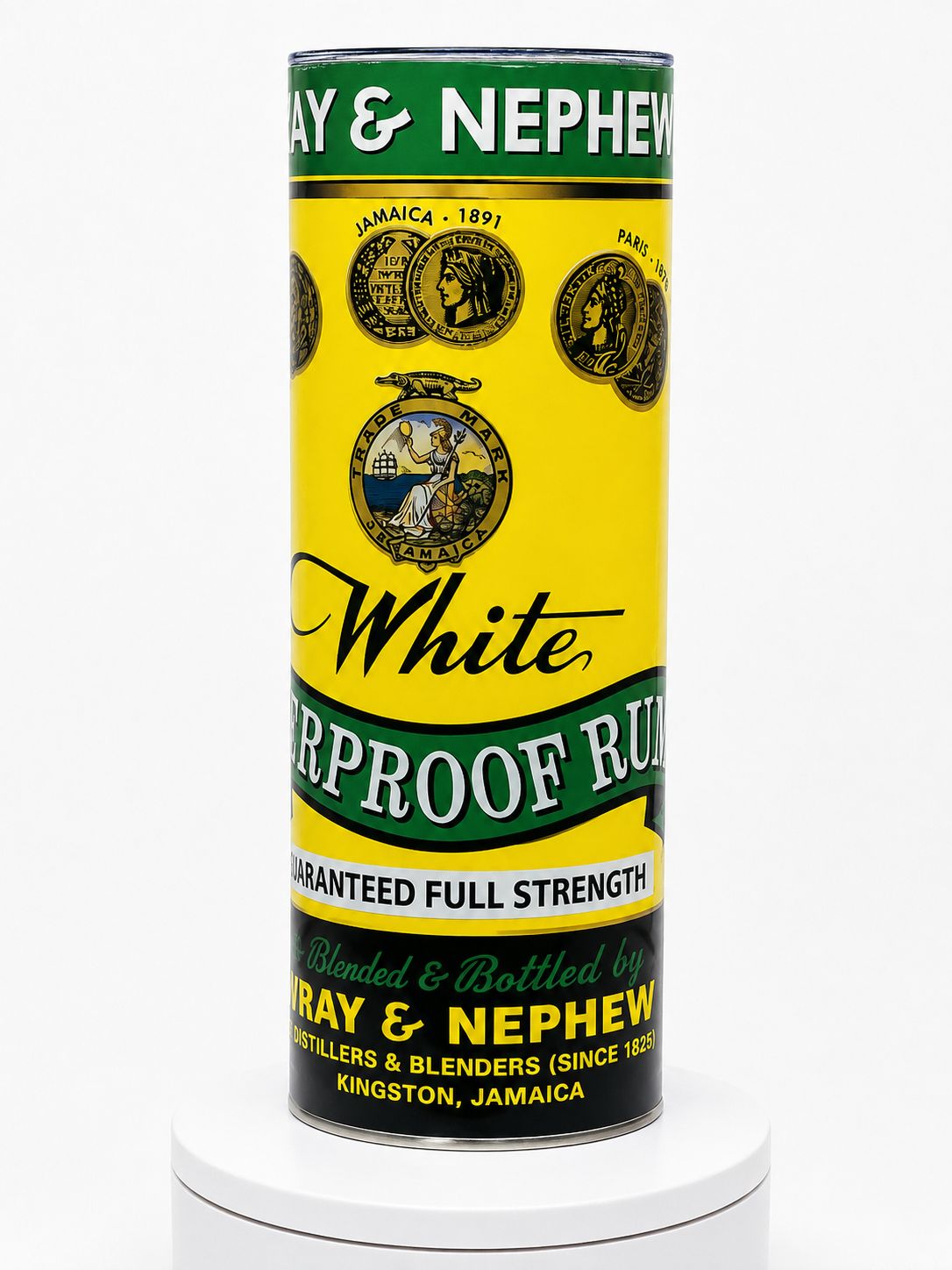 Wray &amp; Nephew White Overproof Rum Inspired 20oz Stainless Steel Tumbler