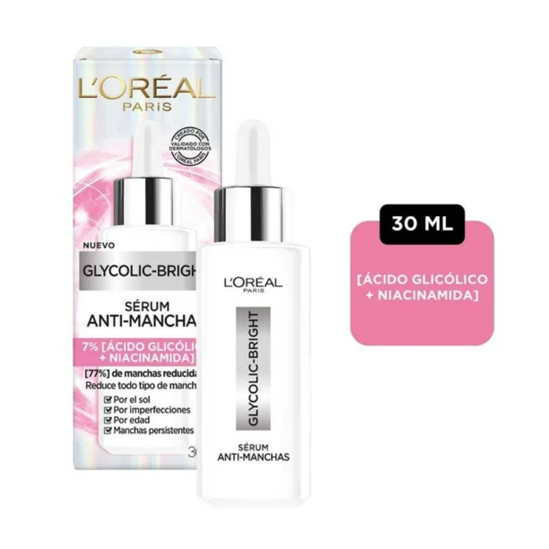 LOREAL GLYCOLIC BRIGTH SERUM ANTI MANCHAS