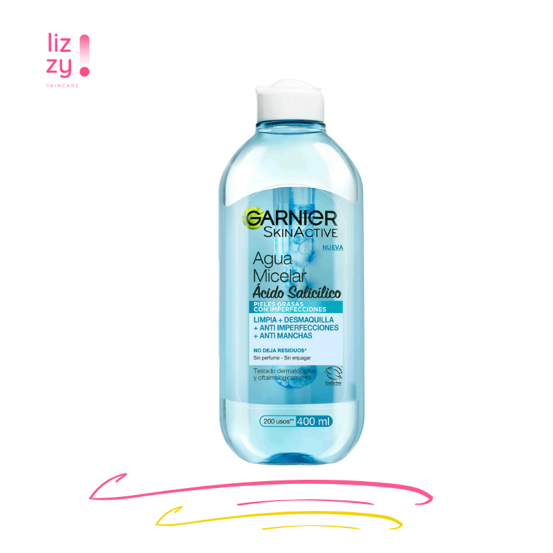 Garnier Skinactive Express Agua Micelar con Acido Salicilico