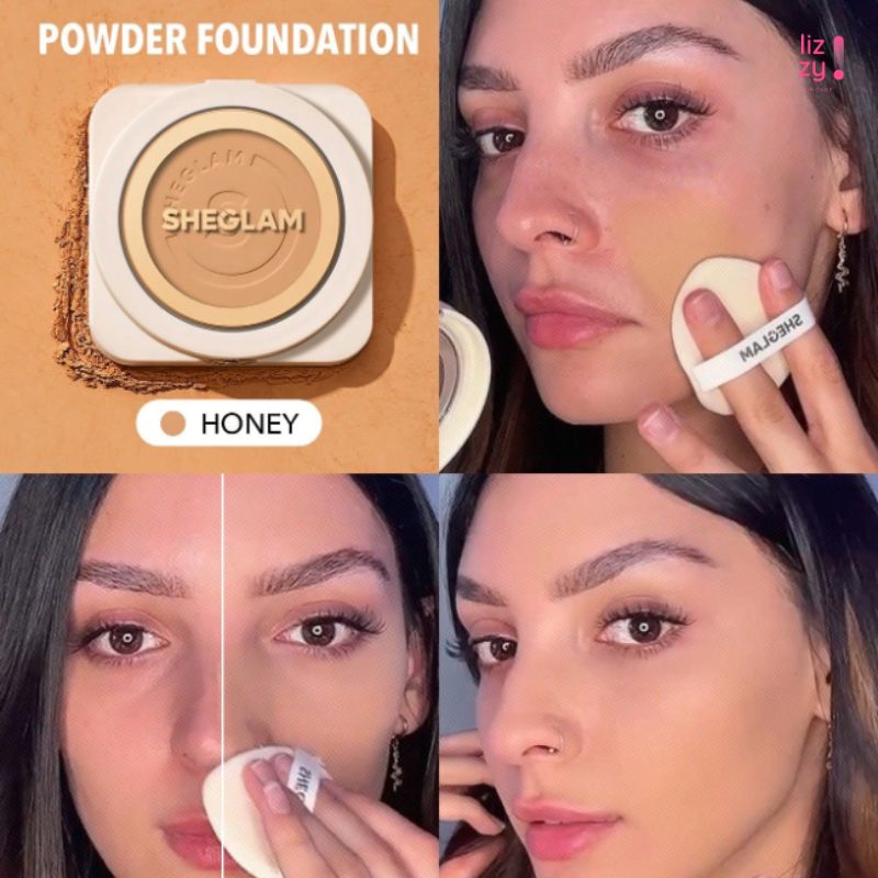 SHEGLAM Base de Maquillaje en polvo de Alta Cobertura Honey