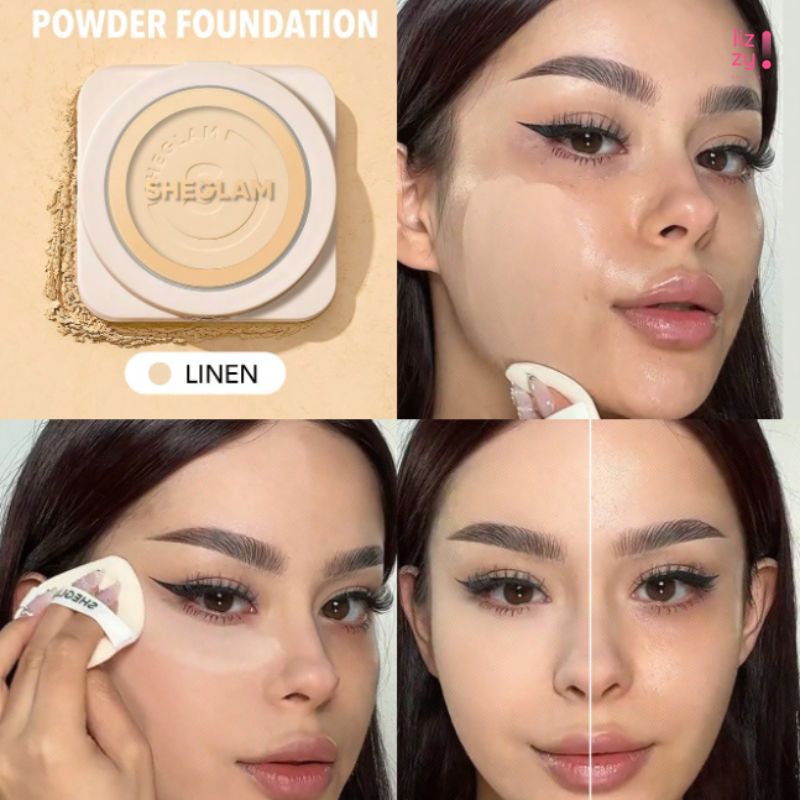 SHEGLAM Base de Maquillaje en polvo de Alta Cobertura Linen