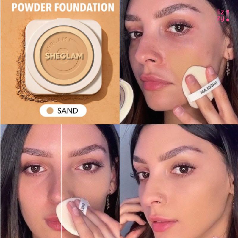 SHEGLAM Base de Maquillaje en polvo de Alta Cobertura Sand