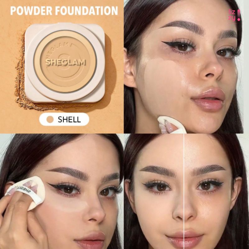 SHEGLAM Base de Maquillaje en polvo de Alta Cobertura Shell