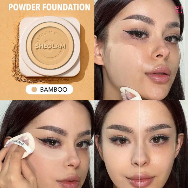 SHEGLAM Base de Maquillaje en polvo de Alta Cobertura Bamboo