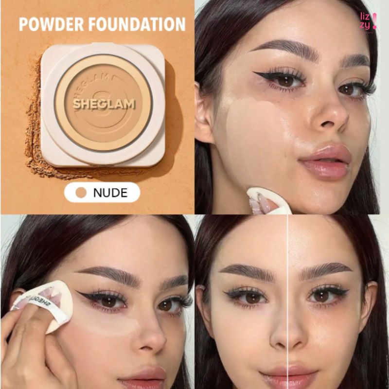 SHEGLAM Base de Maquillaje en polvo de Alta Cobertura Nude