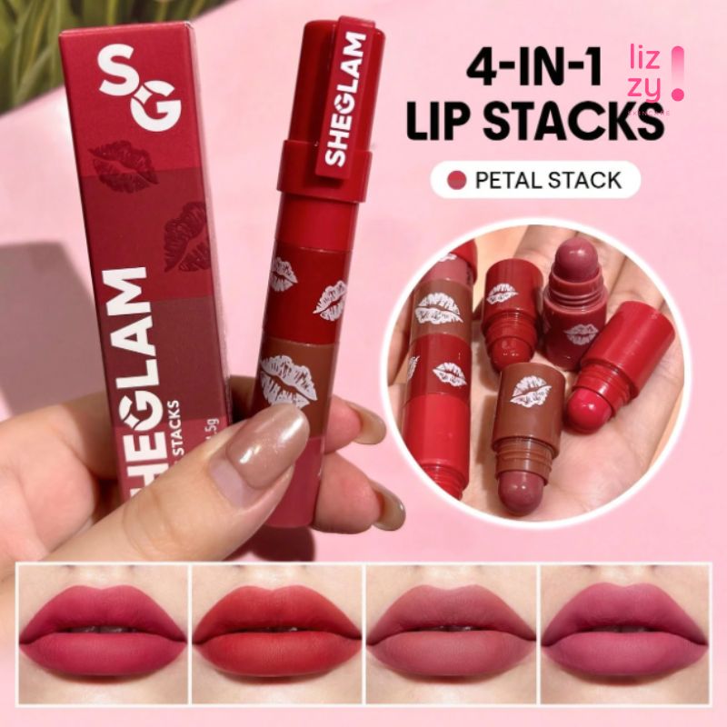SHEGLAM Mega pilas de labios Petal Stack