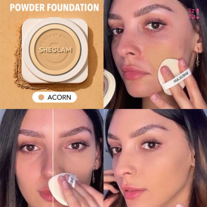 SHEGLAM Base de Maquillaje en polvo de Alta Cobertura Acorn