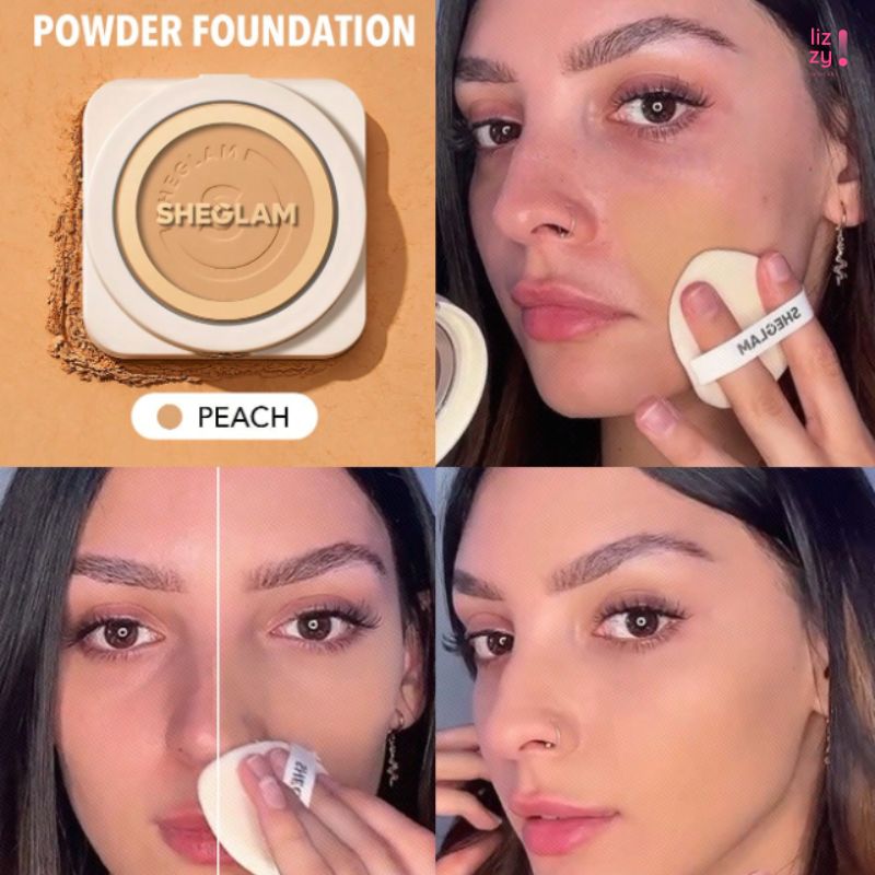 SHEGLAM Base de Maquillaje en polvo de Alta Cobertura Peach