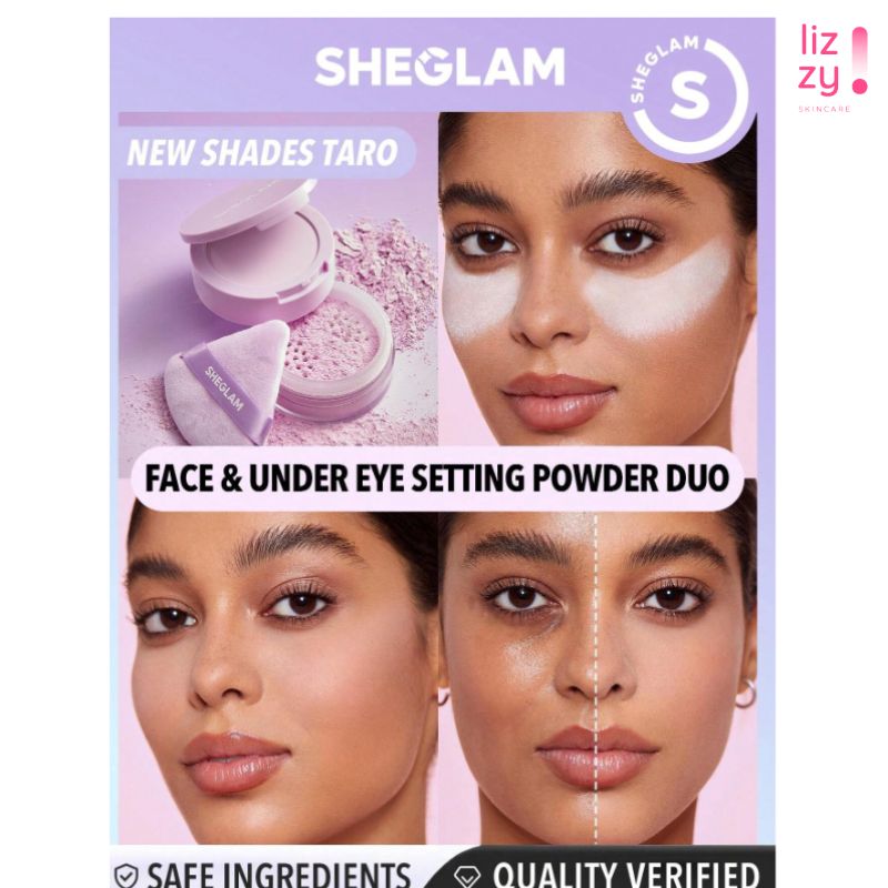 SHEGLAM Duo de Polvos Fijadores para Rostro LiLa Tarro