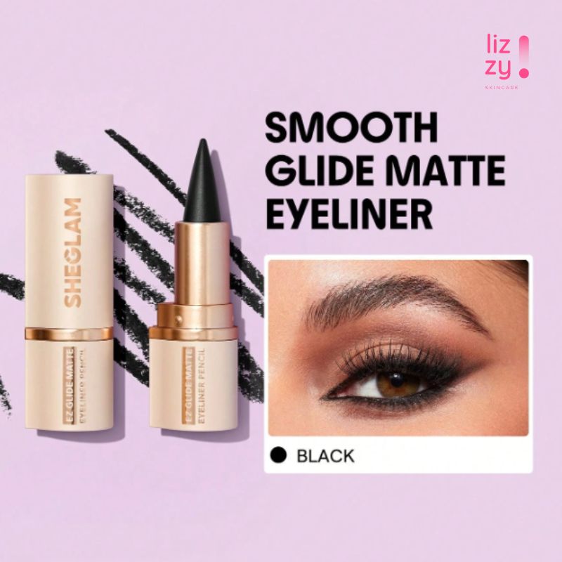 SHEGLAM Lapiz Delineador de ojos Mate Ez Glide Matte Negro