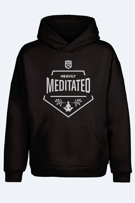 Heavily Meditated Black Hoodie
