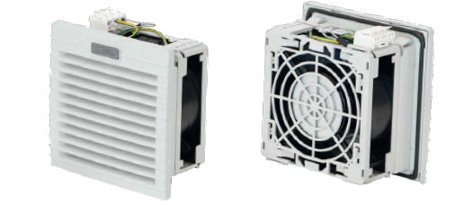 Ventilators, 115V, Air flow rate 56, 150x150x86, Cut out 125x125