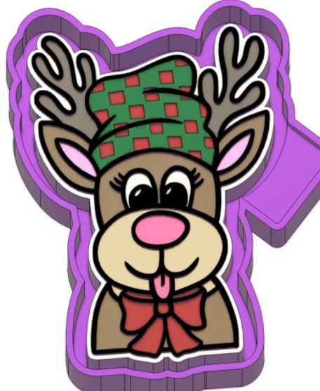 Reindeer with Beanie