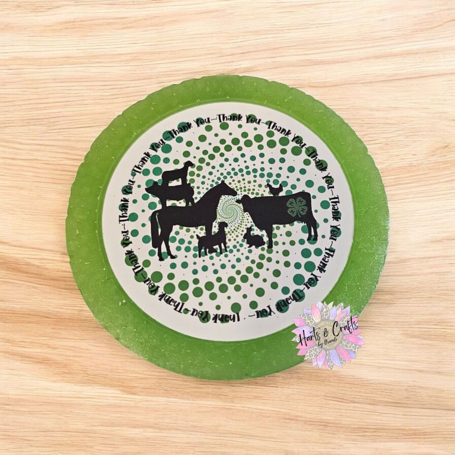 County Fair Thank You Cardstock Round