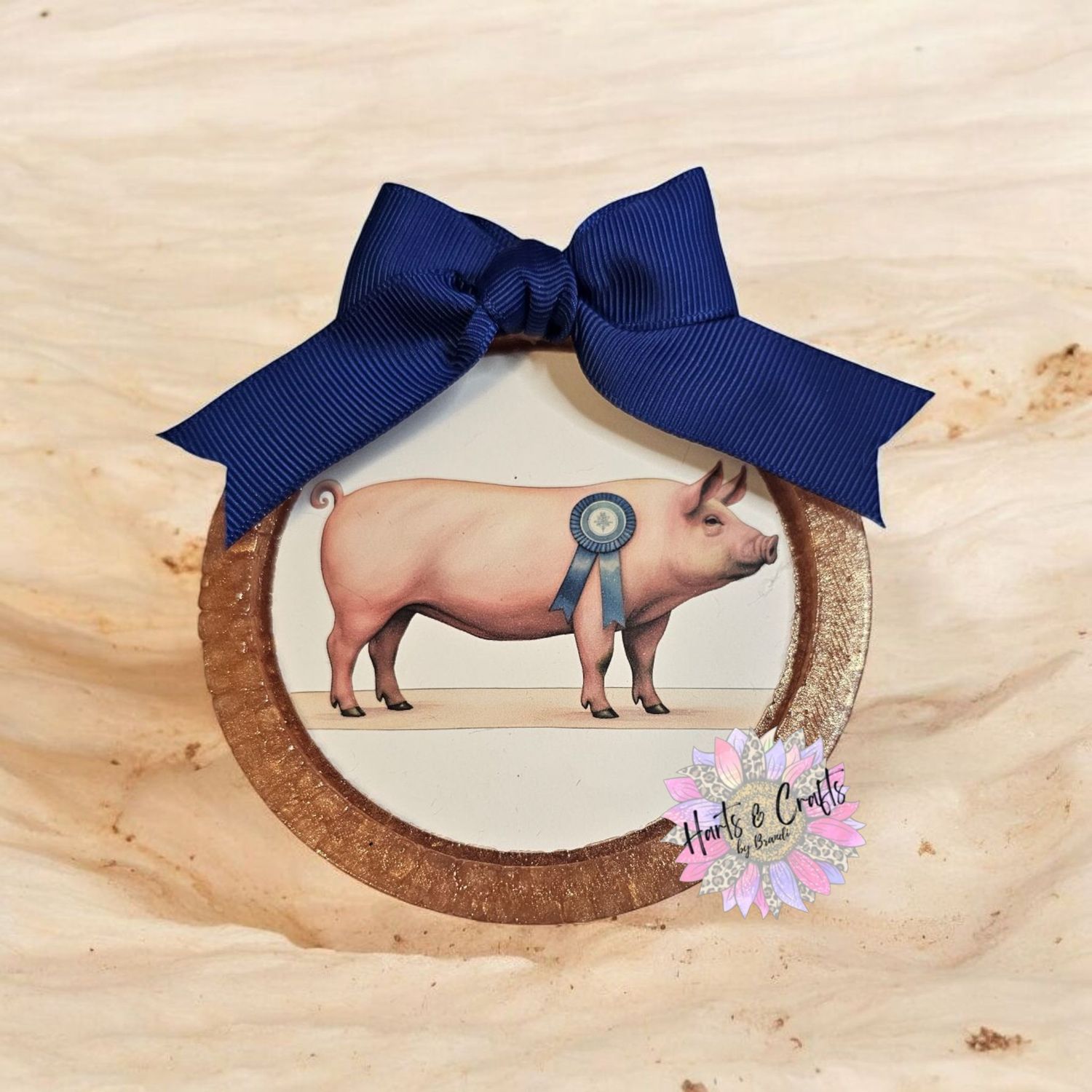 Show Pig Cardstock Round