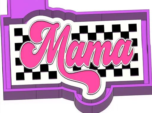 Checkered Mama Mold