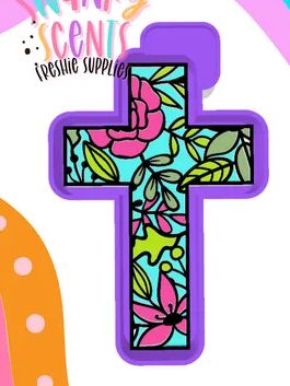 Cross with Flowers Mold