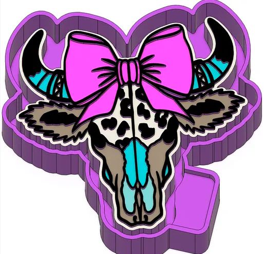 Western Bull w/Bow Mold