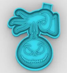 Green man holding Jack Skelton Head Mold