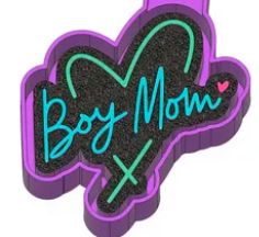 Boy Mom w/Heart Mold