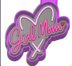 Girl Mom w/Heart Mold