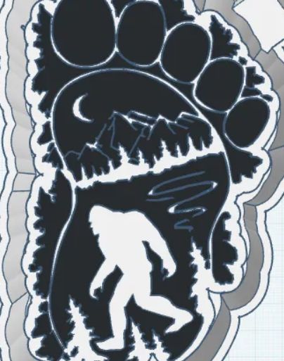 Sasquatch Foot Mold