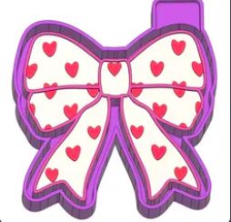 Bow w/Hearts Mold