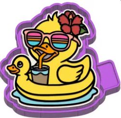 Rubber Duck in a Floatie Mold