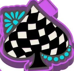 Western Checkered Spade Mold